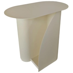 Vetra 50cm Side Table - Ivory White by Interior Secrets - AfterPay Available