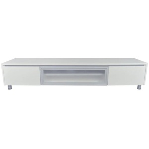 Vicki TV Stand Cabinet Entertainment Unit 2m - High Gloss White