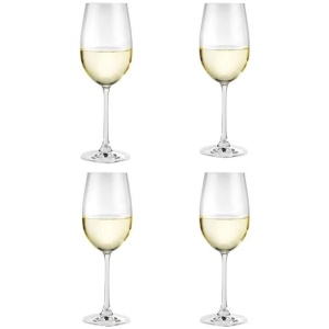 Vina 4 Piece Wine Glass Set Size 440ml in White by Alex Liddy