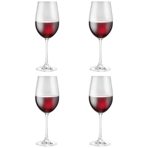 Vina 4 Piece Wine Glass Set Size 530ml in Red by Alex Liddy