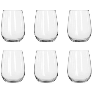 Vina Stemless Wine Glass - Set of 6 Size 550ml by Alex Liddy