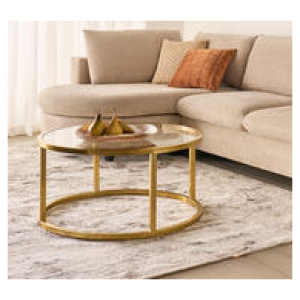 Vito Round Coffee Table Yellow