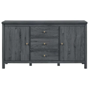 Waldo Sideboard Buffet Unit Storage Cabinet W/ 2-Doors 3-Drawers - Grey Oak