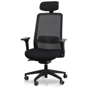 Walther Mesh Office Chair - Full Black by Interior Secrets - AfterPay Available