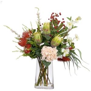 Waratah Flatback 90cm Artificial Faux Plant Flower Decorative Mixed Arrangement