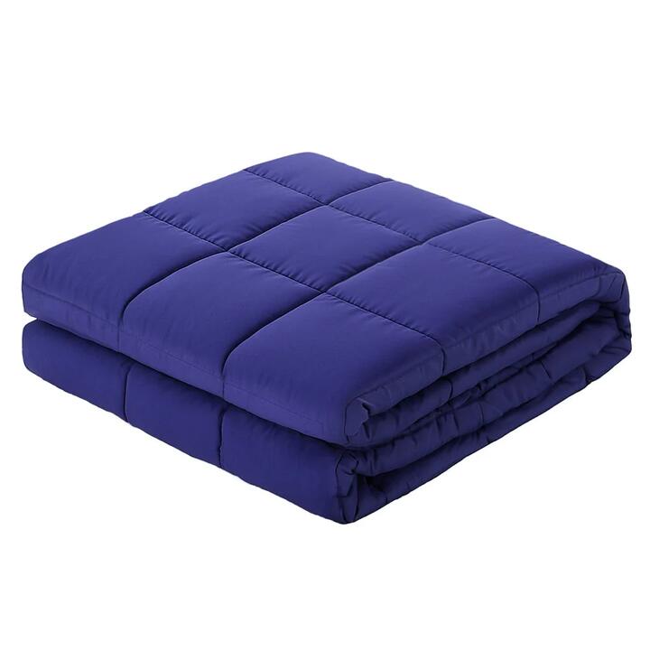 Weighted Blanket 6.8kg Kids Adults Heavy Gravity Relax Calm Blue