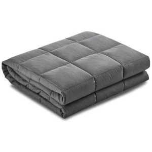 Weighted Blanket Adult 9KG Heavy Gravity Blankets Microfibre Cover Calming Relax Anxiety Relief Grey