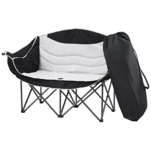 Weisshorn Camping Chair Double Folding Moon Chair Portable Seat 240KG