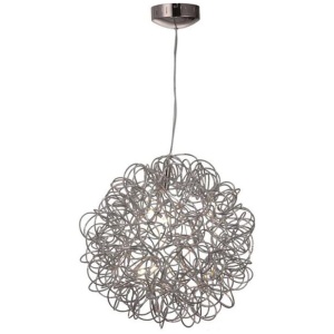 Wia Luxury Elegant Sphere Metal Shinning Pendant Light Lamp - Chrome