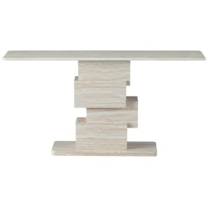 Windy Artificial Marble Effect Hallway Console Table White Travertine