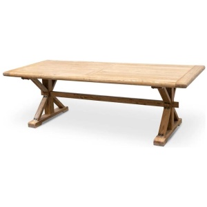 Winston Reclaimed 3m Elm Wood Dining Table - Rustic Natural by Interior Secrets - AfterPay Available