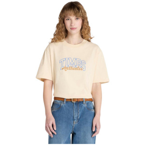 Women's Timberland® Varsity Graphic Short-Sleeve T-Shirt Beige