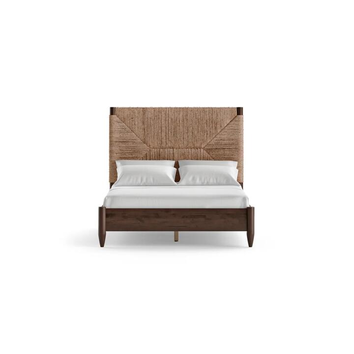 Yves Bed Frame Dark Brown Queen