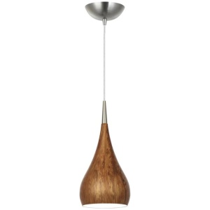 ZARA Pendant Lamp Light Interior ES Burl Wood Bell OD160mm
