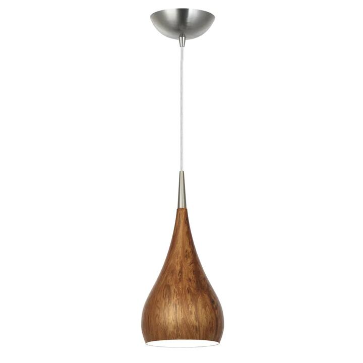 ZARA Pendant Lamp Light Interior ES Burl Wood Bell OD160mm