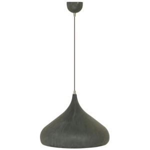 Zion Elegant Metal Dome Pendant Light Lamp - Cement
