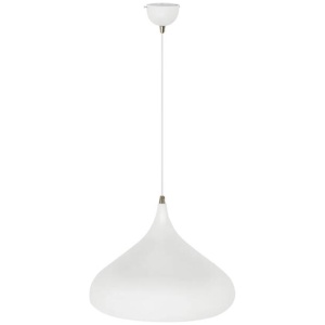 Zion Elegant Metal Dome Pendant Light Lamp - White