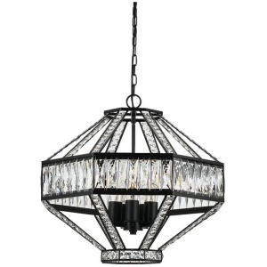 Zofio Modern Pendant Hanging Lamp Light Metal Crystal Clear Oil Bronze