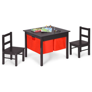 2 In 1 Kids Activity Table And Chair Set With Storage