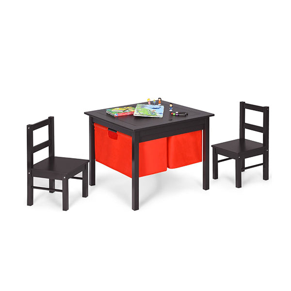 2 In 1 Kids Activity Table And Chair Set With Storage