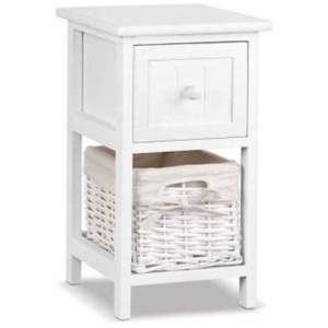 2 PCS Ariss Bedside Table - White
