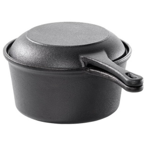 2 in 1 Cast Iron Saucepan Size 20cm by Grylt