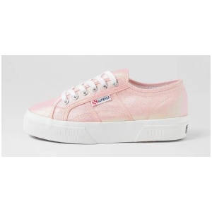2740 Platform Lame Pink Iridesent Canvas Sneakers
