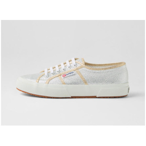 2750 Lamew Grey Silver Gold Canvas Sneakers