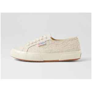 2750 Paisley Embroidery Beige Dirty White Canvas Sneakers