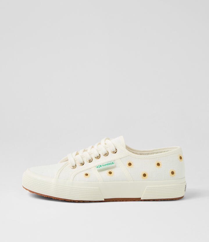 2750 Sunflower White Avorio Canvas Sneakers