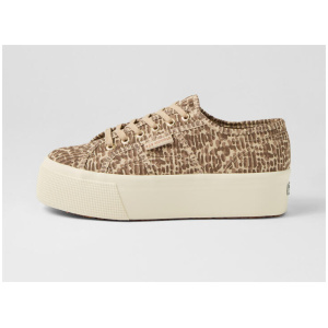 2790 Platform Jaguar Print Canvas Sneakers