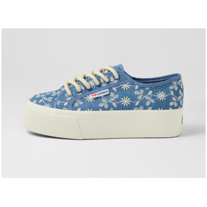 2790 Platform Sangallo Blue Indaco Favorio Canvas Sneakers