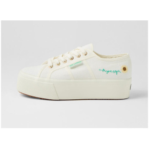 2790 Platform Sunflower White Avorio Canvas Sneakers