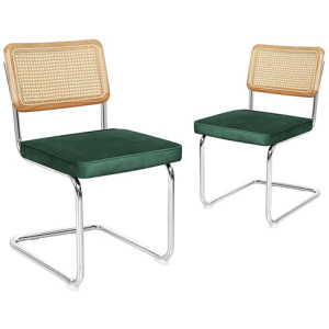 2X Rattan Dining Chairs