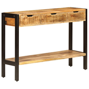 3 Drawers Solid Sideboard Mango Wood