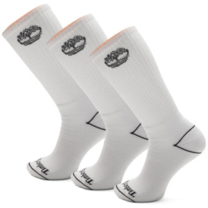 3 Pack Bowden Tree Full Cushion Crew Sock White