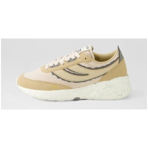 4089 Training 9 Ts Slim Rip Beige Grey Canvas Sneakers