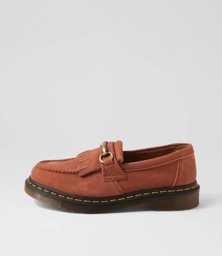 Adrian Loafer Rust Orange Nubuck Loafers