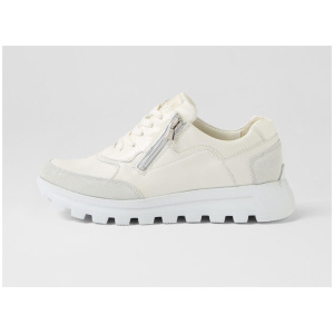 Ajala 03 Off White Leather Mix Sneakers