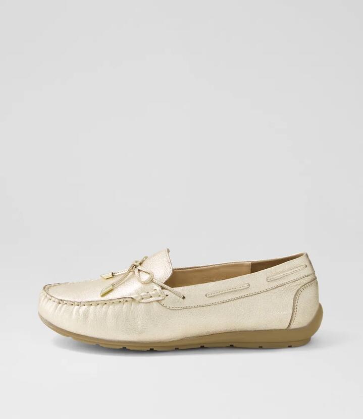 Alabama Sport 12 Platin Leather Flat Shoes