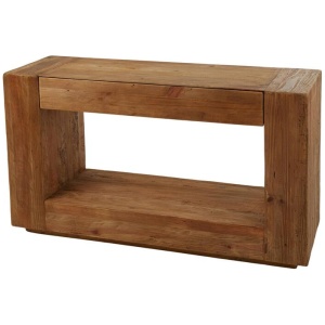 Amalfi Reclaimed Pine Console Table Natural 140 x 45 x 80cm