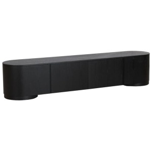 Anja 2.2m TV Entertainment Unit - Full Black by Interior Secrets - AfterPay Available