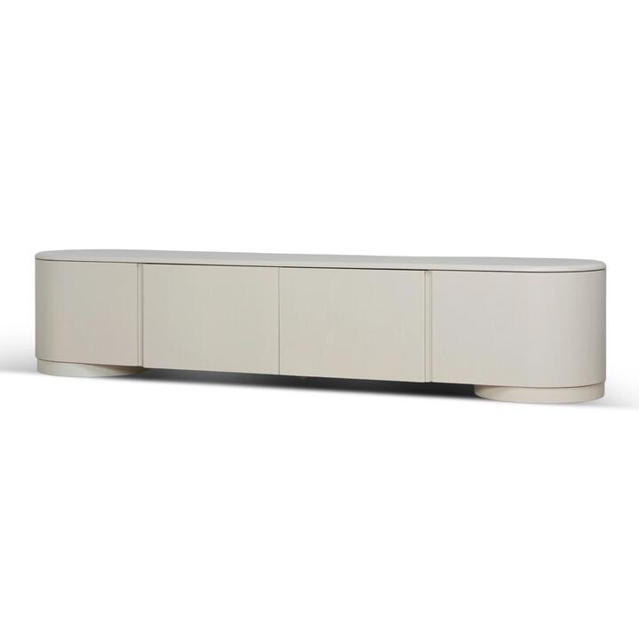 Anja 2.2m TV Entertainment Unit - Ivory Oat by Interior Secrets - AfterPay Available