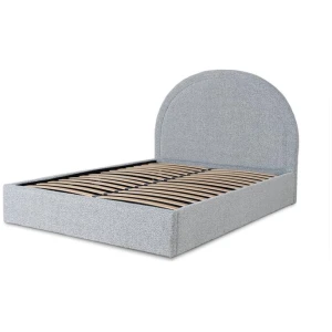 Antoni Queen Bed Frame - Cloudy Pepper Boucle with Storage by Interior Secrets - AfterPay Available