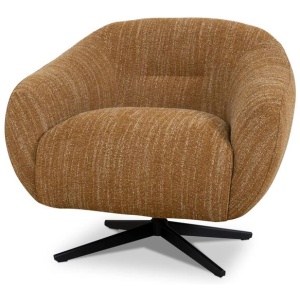 Arlo Swivel Armchair - Ginger Brown by Interior Secrets - AfterPay Available