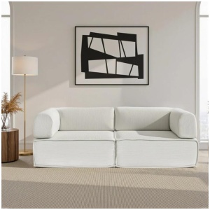 Artiss Convertible Folding Sofa Bed Beign