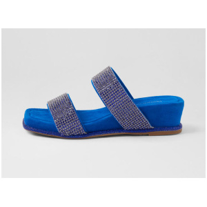 Attilas Blue Suede Jewels Sandals
