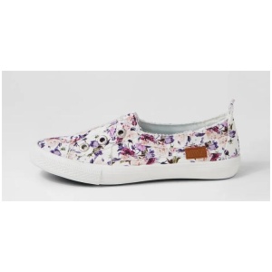 Aussie Off White Boho Canvas Sneakers