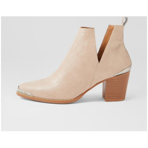 Austin Blush Croc Leather Heels