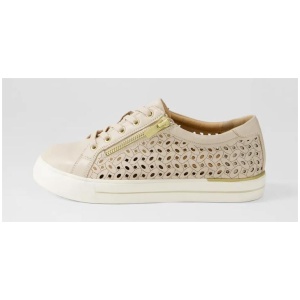 Ayleen W Almond Leather Sneakers